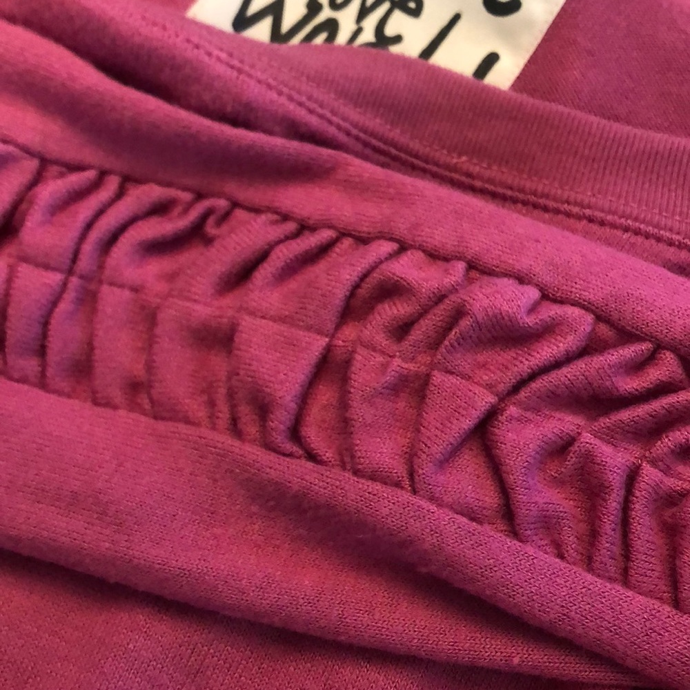 PEACE LOVE WORLD
Comfy Top  Ruched Sleeve Detail - Picture 3 of 3